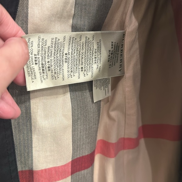 Burberry Brit Trench coat black removable hood check lining EXCELLENT condition - Picture 11 of 17